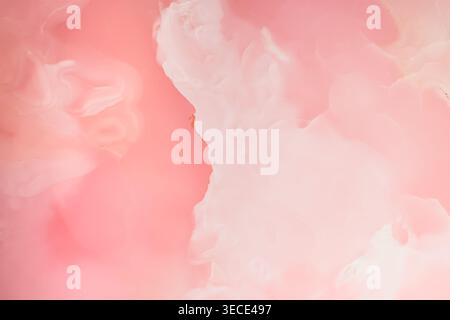 Vue de face macro d'une surface luxueuse en marbre onyx rose avec espace de copie Banque D'Images