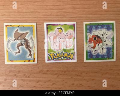 1999 cartes Pokémon Topps film Sticker Banque D'Images