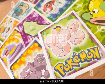 1999 cartes Pokémon Topps film Sticker Banque D'Images