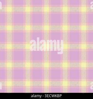 Bonne texture de tartan sans couture, textile vectoriel de contrôle de fibre. Motif de fond de tissu de continuité plaid dans la palette de couleurs claires. Illustration de Vecteur