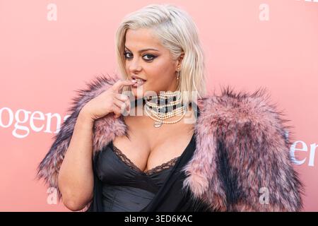 HOLLYWOOD, LOS ANGELES, CALIFORNIE, États-Unis - AVRIL 29 : Bebe Rexha arrive au Billboard Women in Music 2026 qui se tient au Hollywood palladium le 29 avril 2026 à Hollywood, Los Angeles, Californie, États-Unis. (Photo de Xavier Collin/image Press Agency) Banque D'Images