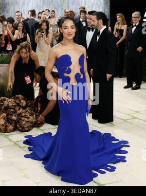 New York, États-Unis. 04 mai 2026. Tessa Thompson arrive sur le tapis rouge pour le gala du met 2026 célébrant « costume Art » au Metropolitan Museum of Art le lundi 4 mai 2026 à New York. Photo de John Angelillo/UPI crédit : UPI/Alamy Live News Banque D'Images