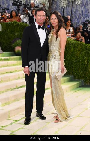 New York, États-Unis. 4 mai 2026. Hugh Jackman et Sutton Foster participant au Metropolitan Museum of Art costume Institute bénéficient du Gala 2026 à New York, États-Unis. Le crédit photo devrait se lire comme suit : Matt Crossick/Empics/Alamy Live News Banque D'Images
