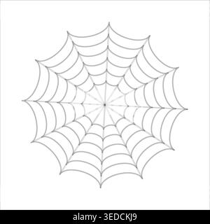 Terrifiantes icônes de toile d'araignée. Vecteur d'enchevêtrement de toile d'araignée. Détails des silhouettes d'arachnides. Motifs décoratifs d'Halloween. Illustration de Vecteur