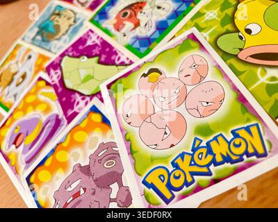 1999 cartes Pokémon Topps film Sticker Banque D'Images