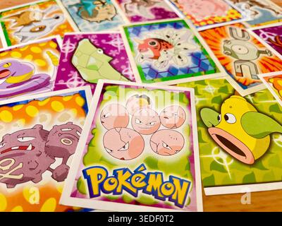 1999 cartes Pokémon Topps film Sticker Banque D'Images