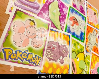 1999 cartes Pokémon Topps film Sticker Banque D'Images