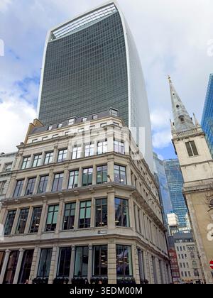 Walkie Talkie Cité de Londres Banque D'Images