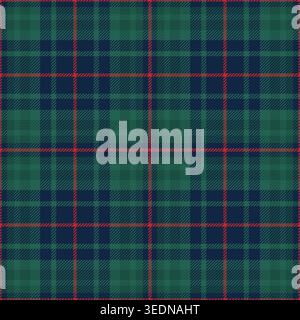 Vérifier le motif sans couture. Petits carreaux verts arrière-plan. Plaid en patern Vichy répété. Imprimés écossais. Plaids à carreaux à texture répétée Illustration de Vecteur