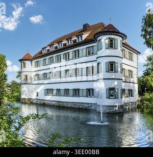 Bad Rappenau, vue sur le château de douves depuis le NW Banque D'Images