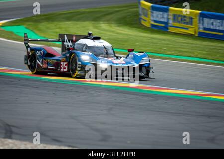 Stavelot, Belgique 6 - 9 mai 2026 : FIA WEC 6 heures de Spa-Francorchamps - 2026 - qualifications sur la photo : #35 Alpine Endurance Team FRA - (Antonio Felix da Costa POR, Charles Milesi FRA, Ferdinand Habsburg AUT) | Banque D'Images