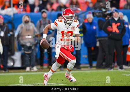 Le quarterback Chris Oladokun des Chiefs de Kansas City Banque D'Images