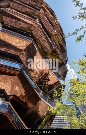 La structure du navire est l'élément central de l'Hudson Yards complexe, New York City, USA Banque D'Images