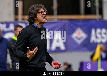 Paolo Vanoli, entraîneur-chef de Fiorentina, lors du match de football Serie A entre Fiorentina et Gênes au stade Artemio franchi de Florence, Italie - dimanche 10 mai 2026. Sport - Soccer . (Photo de Tano Pecoraro/LaPresse) Banque D'Images