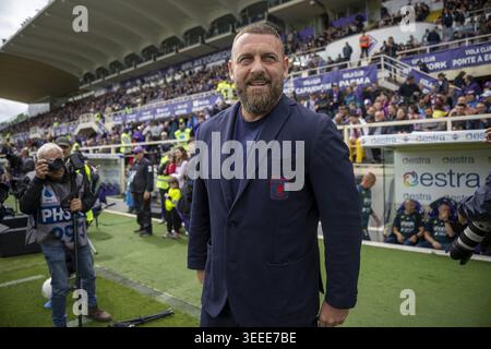 IPA84551813 - DANIELE DE ROSSI pendant ACF Fiorentina vs Gênes CFC, match de football italien Serie A à Florence, Italie, le 10 mai 2026 Banque D'Images