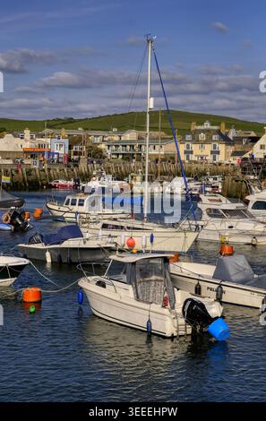 Port de West Bay, Dorset, Royaume-Uni Banque D'Images