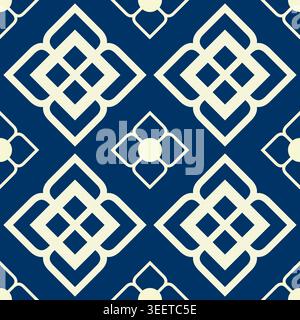 Motif décoratif géométrique sans couture avec des formes ornementales classiques Banque D'Images
