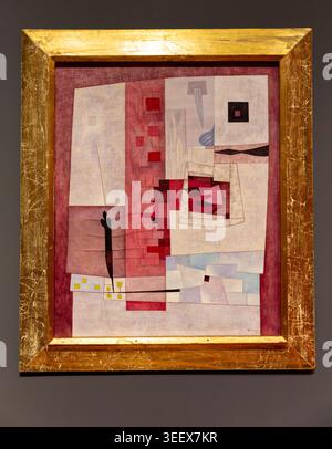 Portrait de Jacques Gelman, 1957 peinture abstraite huile sur toile par Gunther Gerzso, Collection Gelman Banque D'Images