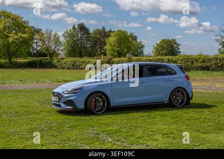 2022 Bleu Hyundai I30 N T-GDI 280 Start/Stop voiture à hayon essence 1998 cc, 1,998cc (2,0L) Banque D'Images