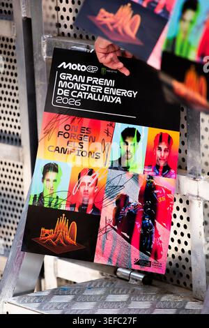 Barcelone, Espagne. 13 mai 2026. Événement « Meet the Riders » lors du MotoGP Barcelona Fan Fest 2026, qui s’est tenu sur la Plaça Catalunya de Barcelone avant le Grand Prix de Catalogne. Crédit : Alejandro Carvajal Gonzalez / Alamy Live News Banque D'Images