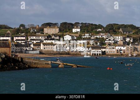 Port de St Mary, îles Scilly, Royaume-Uni Banque D'Images