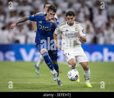 Madrid, ESP. 15 mai 2026. MADRID, ESPAGNE, 15 MAI : Brahim Díaz du Real Madrid lors d'un match de la Liga 2025/26 entre le Real Madrid et le Real Oviedo au stade Bernabeu de Madrid en Espagne. (Photo de Ricardo Nogueira/Sports Press photo) crédit : SPP Sport Press photo. /Alamy Live News Banque D'Images