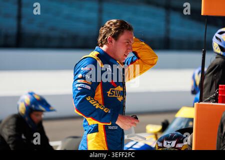 Indianapolis, États-Unis. 14 mai 2026. Kyffin Simpson au troisième jour d'entraînement de l'Indy 500, le jeudi 14 mai 2026 au circuit automobile d'Indianapolis, Indiana. L'entraînement pour la course fait partie du calendrier menant à l'Indianapolis 500. (Photo de Jeremy Hogan/Sipa USA) crédit : Sipa USA/Alamy Live News Banque D'Images