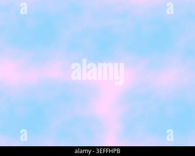 Fond doux et flou avec une palette de couleurs pastel avec des teintes rose clair et bleu. Le design abstrait ressemble à un ciel nuageux, avec douceur Banque D'Images