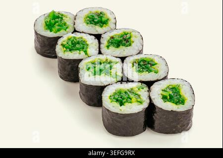 rouleau de nori avec riz et chuka Banque D'Images