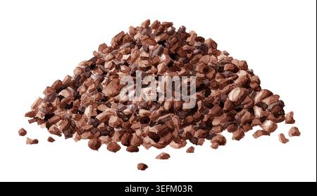 Cacao Nibs. Illustration originale dessinée à la main à l'aquarelle isolée sur fond blanc Banque D'Images