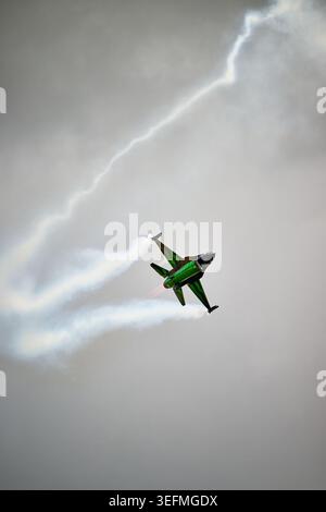 Belgian Air Force F16 Dream Viper se produisant au Royal International Air Tattoo 2023 Banque D'Images