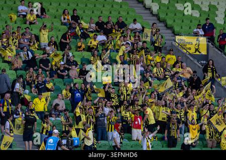 Melbourne, Australie. 16 mai 2026. ADÉLAÏDE, AUSTRALIE - 16 MAI : les fans de Wellington Phoenix acclament lors de la grande finale féminine de Ninja A-League entre Melbourne City et Wellington Phoenix à AAMI Park le 16 mai 2026 à Melbourne, en Australie. Crédit : SPP Sport Press photo. /Alamy Live News Banque D'Images