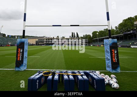 Bath, Royaume-Uni. 16 mai 2026 ; The Recreation Ground, Bath, Somerset, Angleterre; Gallagher Premiership Rugby, Bath versus Newcastle Falcons ; le terrain et les billets au Rec Credit : action plus Sports images/Alamy Live News Banque D'Images