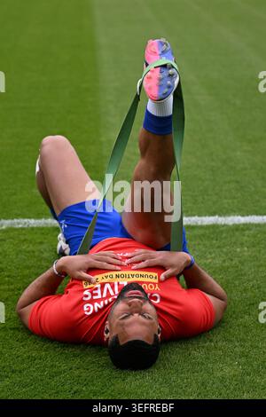 Bath, Royaume-Uni. 16 mai 2026 ; The Recreation Ground, Bath, Somerset, Angleterre; Gallagher Premiership Rugby, Bath versus Newcastle Falcons ; Joe Cokanasiga pour Bath Rugby WARMS Up crédit : action plus Sports images/Alamy Live News Banque D'Images