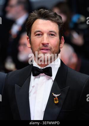 Cannes, France. 16 mai 2026. Miles Teller assiste à la première Paper Tiger au 79ème Festival de Cannes. Crédit : Doug Peters/EMPICS/Alamy Live News Banque D'Images