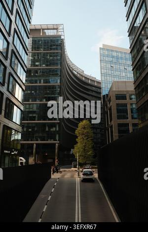 Architecture moderne Urban Green Canopy View Banque D'Images