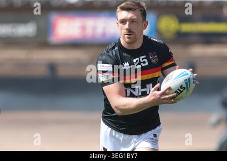 Bradford, Royaume-Uni. 17 mai 2026. Bartercard Odsal Stadium, Bradford, West Yorkshire, 17 mai 2026. Bradford Bulls vs Hull FC (Betfred Super League) Ed Chamberlain de Bradford Bulls Credit : Touchlinepics/Alamy Live News Banque D'Images