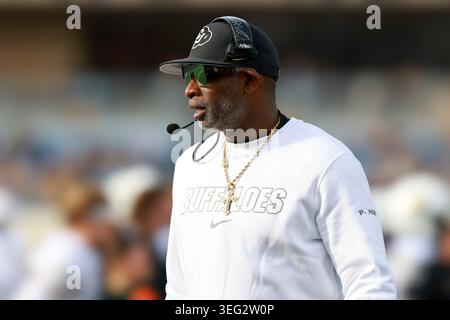 Deion Sanders, entraîneur-chef du Colorado Banque D'Images
