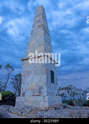 Flinders Monument sur Stamford Hill, Lincoln National Park Banque D'Images