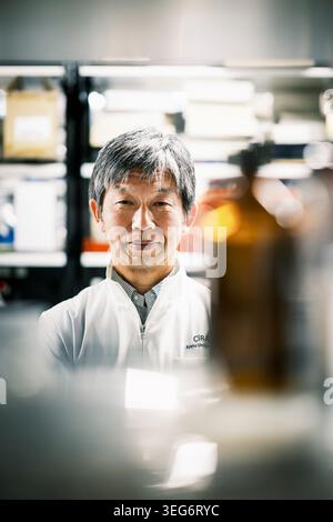 Dr Jun Takahashi au Centre de recherche et d'application des cellules IPS Banque D'Images