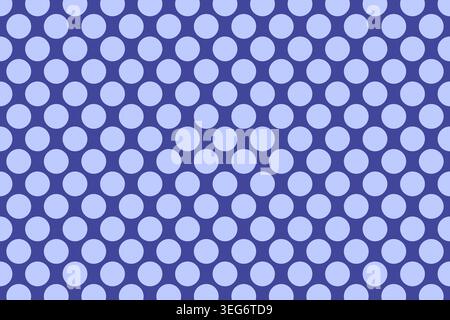 Fond de motif de cercles de points bleus Illustration de Vecteur