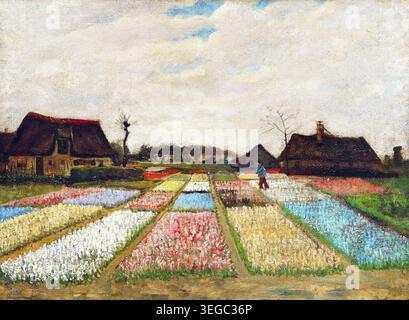 Lits de fleurs en Hollande par Vincent Van Gogh. Original de la National Gallery of Art. Amélioré numériquement par rawpixel Banque D'Images