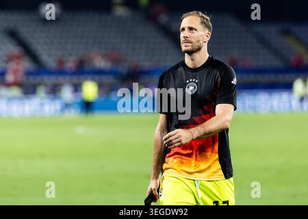 DORTMUND, ALLEMAGNE - JUIN 29 : Oliver Baumann (Allemagne, 12) après le match de l'UEFA EURO 2024 Round of 16 opposant l'Allemagne vs Danemark au BVB Stadion Dortmund lors de l'UEFA EURO 2024 le 29 juin 2024 à Dortmund, Allemagne. Banque D'Images