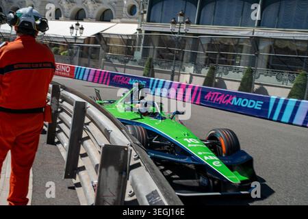 Monaco E-Prix FIA Formula E saison 12, course 9 - qualification -samedi 16 mai, Monaco Street circuit - à Monaco - #16 Sébastien Buemi (SWI) - FR Banque D'Images