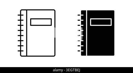 Illustrations vectorielles d'icône de carnet de notes Illustration de Vecteur