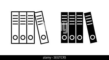Illustrations d'art vectorielles d'icône de classeur Illustration de Vecteur