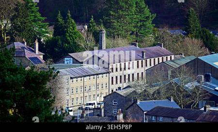 Aynam Mills, anciennement Castle Mills, Aynam Road, Kendal, Cumbria, Angleterre, Royaume-Uni, Europe. Banque D'Images