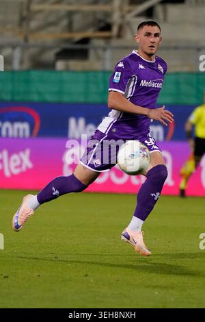 Firenze, Italie. 22 mai 2026. Roberto Piccoli de Fiorentina en action lors du match de football Serie A entre Fiorentina et Atalanta au stade Artemio franchi de Florence, au centre de l'Italie - vendredi 22 mai 2026. Sport - Soccer (photo de Marco Bucco/la presse) crédit : LaPresse/Alamy Live News Banque D'Images
