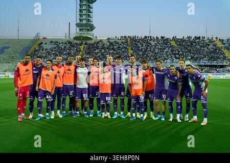 Firenze, Italie. 22 mai 2026. La Fiorentina s'est alignée lors du match de football Serie A entre Fiorentina et Atalanta au stade Artemio franchi de Florence, au centre de l'Italie - vendredi 22 mai 2026. Sport - Soccer (photo de Marco Bucco/la presse) crédit : LaPresse/Alamy Live News Banque D'Images