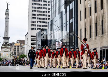 Indianapolis, États-Unis. 23 mai 2026. 23 mai 2026 : Indianapolis, Indianapolis, INDIANA - défilé du festival 500 dans le centre-ville d'Indianapolis avant la 110e édition de l'Indianapolis 500 au circuit automobile d'Indianapolis. (Photo de Chris Aurelio/Sipa USA) crédit : Sipa USA/Alamy Live News Banque D'Images